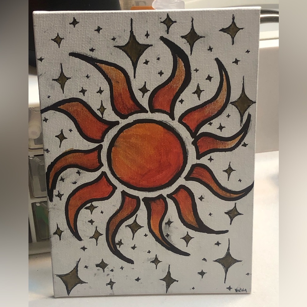 Homemade marker painting